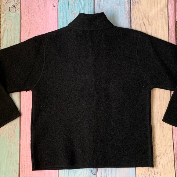 Vintage Lisa international 100% boiled wool cardigan size medium - Picture 9 of 9